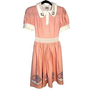 Pusheen the cat unique vintage pink 50's style collared baby doll NWT